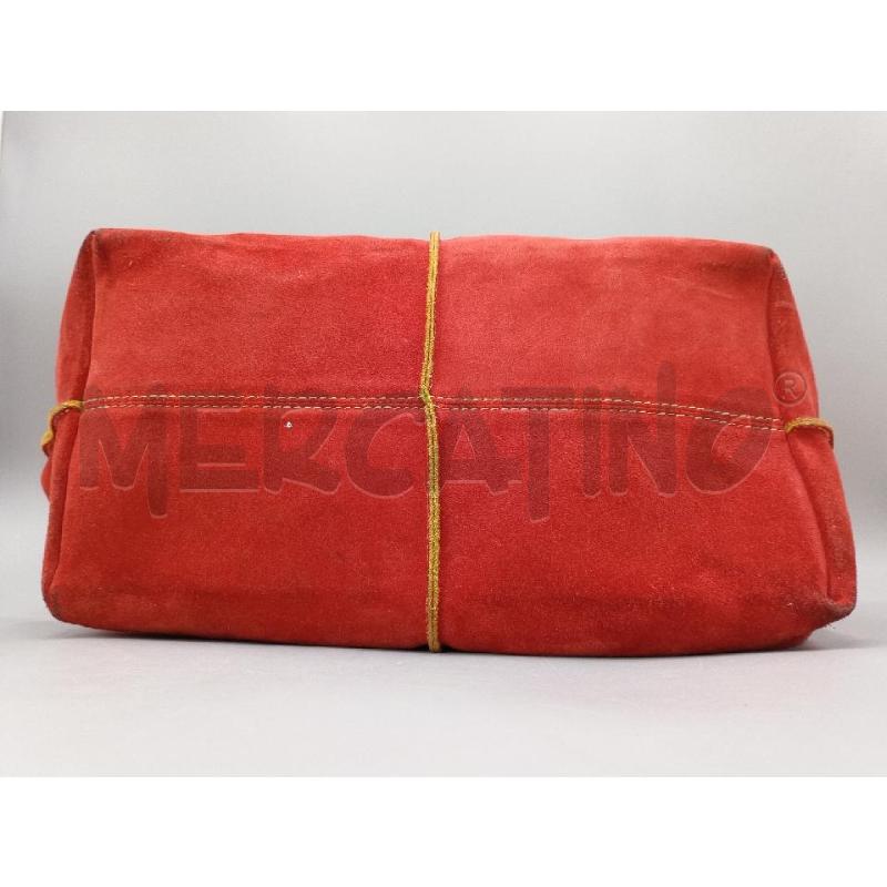 BORSA DONNA MAGGIE GI ROSSA SCAMOSCIATA GRANDE | Mercatino dell'Usato Moncalieri bengasi 3