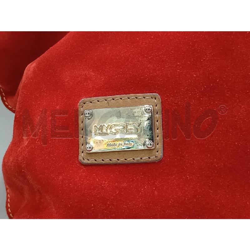 BORSA DONNA MAGGIE GI ROSSA SCAMOSCIATA GRANDE | Mercatino dell'Usato Moncalieri bengasi 4