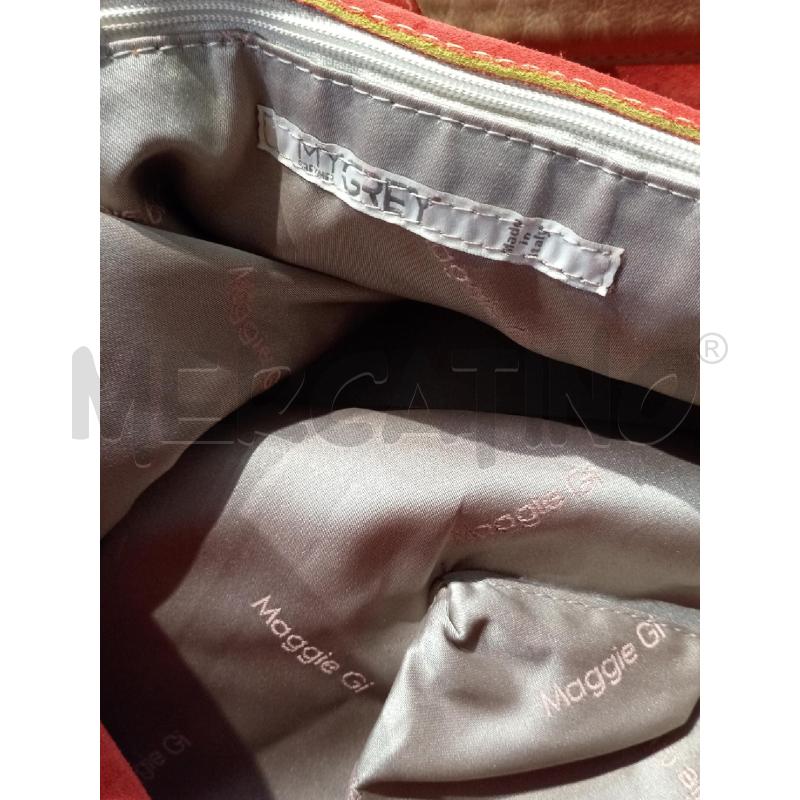BORSA DONNA MAGGIE GI ROSSA SCAMOSCIATA GRANDE | Mercatino dell'Usato Moncalieri bengasi 5