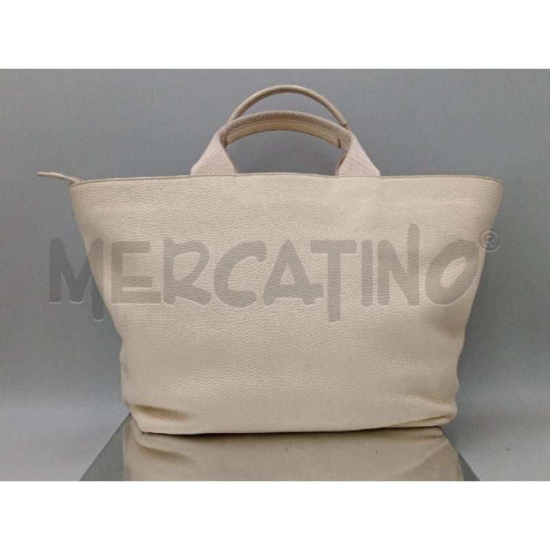 BORSA DONNA MANDARINA DUCK BEIGE A MANO SENZA TRACOLLA | Mercatino dell'Usato Moncalieri bengasi 2
