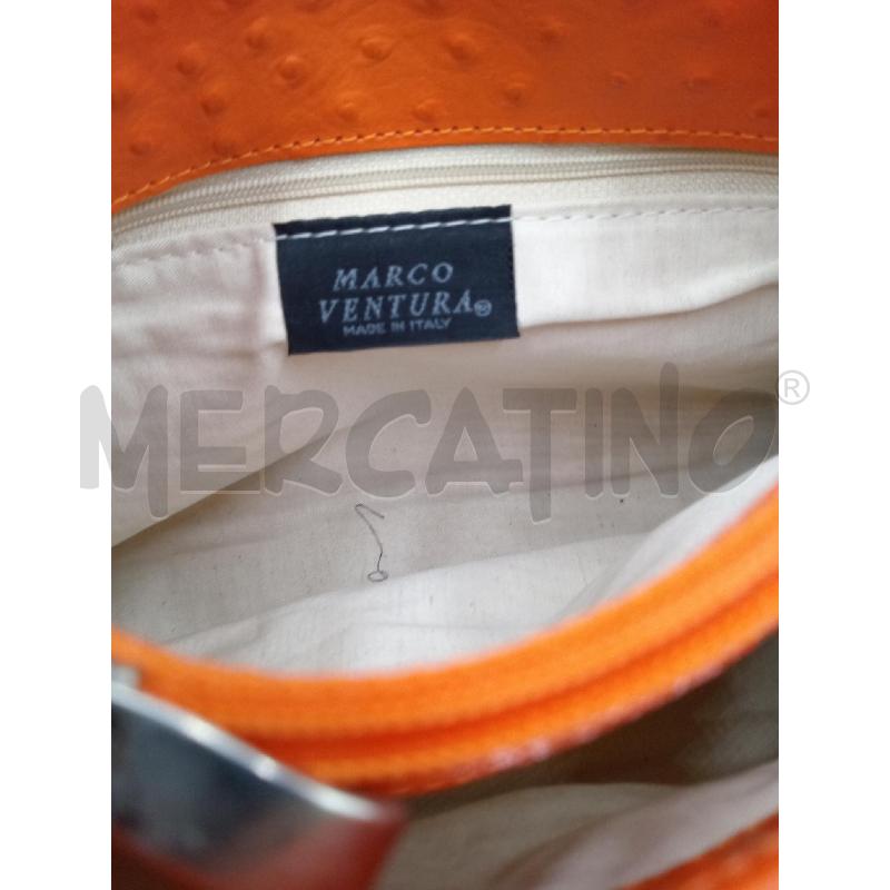 BORSA DONNA MARCO VENTURA PELLE ARANCIONE | Mercatino dell'Usato Moncalieri bengasi 5