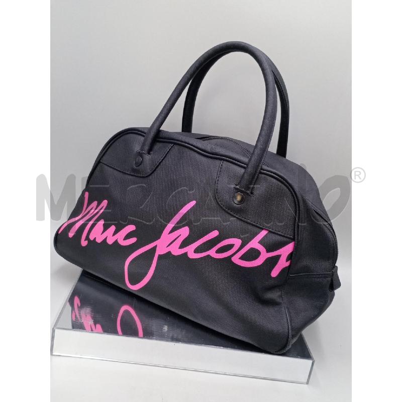 BORSA DONNA MARC JACOB NERA SCRITTA ROSA | Mercatino dell'Usato Moncalieri bengasi 1
