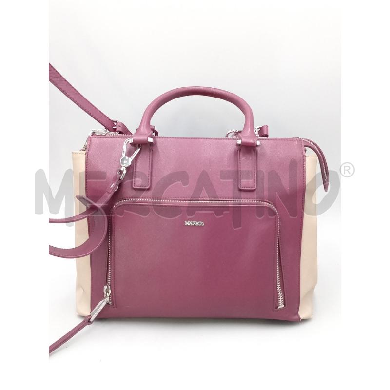 BORSA DONNA MAX & XCO BORDEAUX MARRONE CON IMPERFEZIONE BORDI | Mercatino dell'Usato Moncalieri bengasi 1