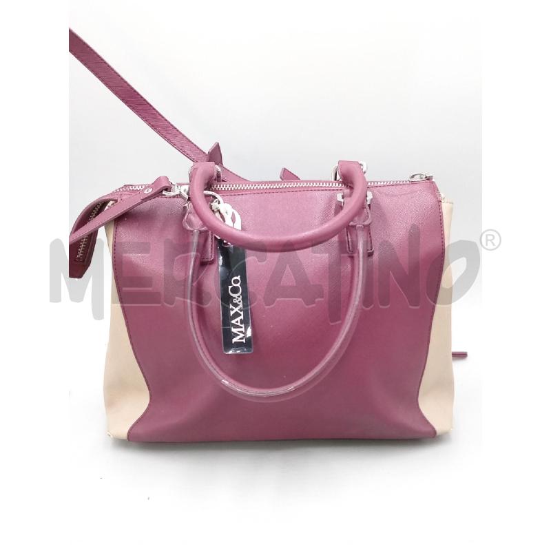BORSA DONNA MAX & XCO BORDEAUX MARRONE CON IMPERFEZIONE BORDI | Mercatino dell'Usato Moncalieri bengasi 2