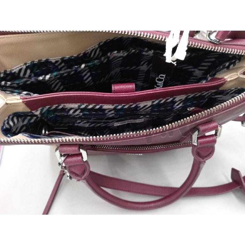 BORSA DONNA MAX & XCO BORDEAUX MARRONE CON IMPERFEZIONE BORDI | Mercatino dell'Usato Moncalieri bengasi 5