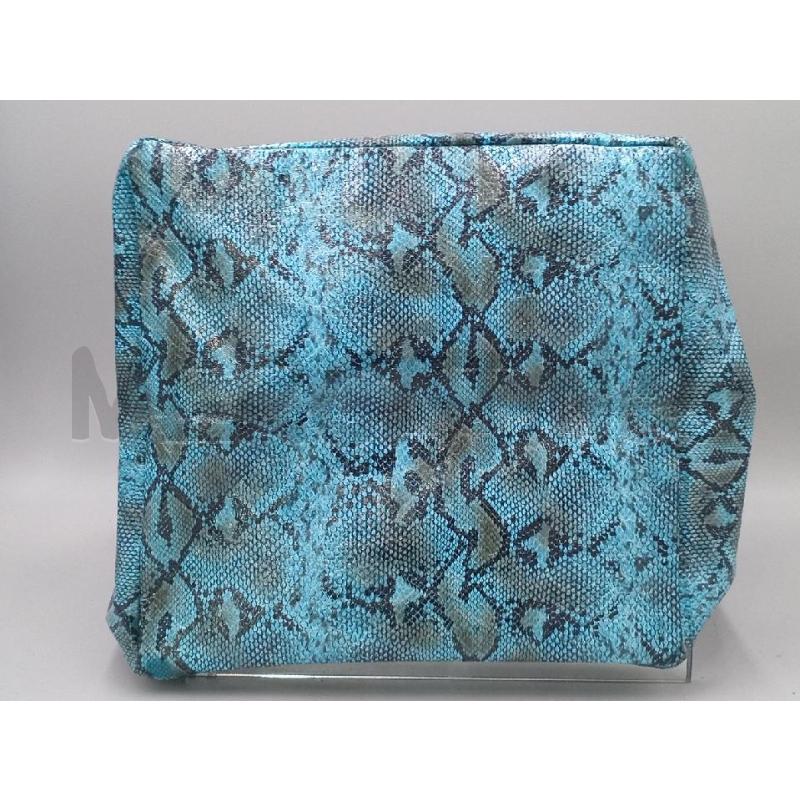 BORSA DONNA MIA BAG AZZURRA PITONATA GRANDE | Mercatino dell'Usato Moncalieri bengasi 3