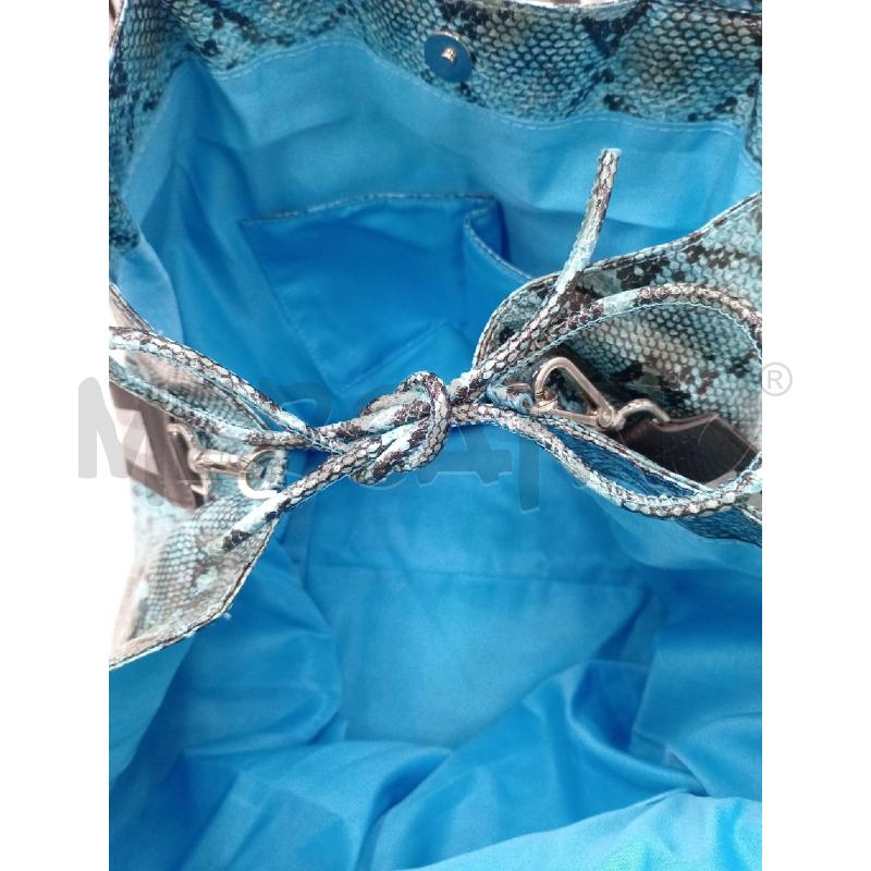 BORSA DONNA MIA BAG AZZURRA PITONATA GRANDE | Mercatino dell'Usato Moncalieri bengasi 4