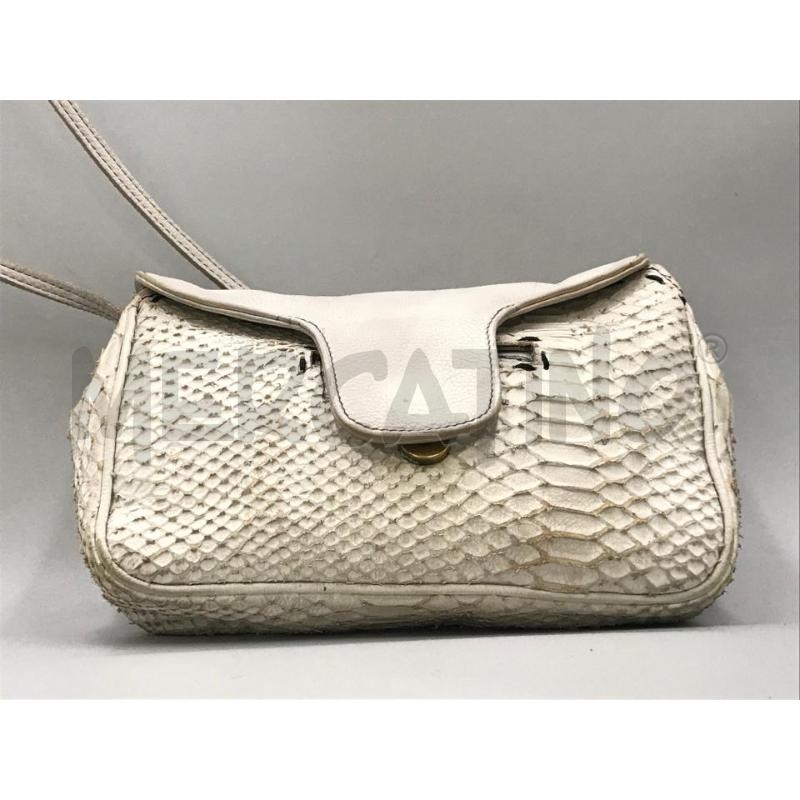 BORSA DONNA MIA LUIS BIANCA PELLE TRACOLLA | Mercatino dell'Usato Moncalieri bengasi 1