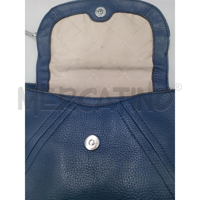 BORSA DONNA MICHAEL KORS BLU PELLE CON CATENA ACCIAIO | Mercatino dell'Usato Moncalieri bengasi 4
