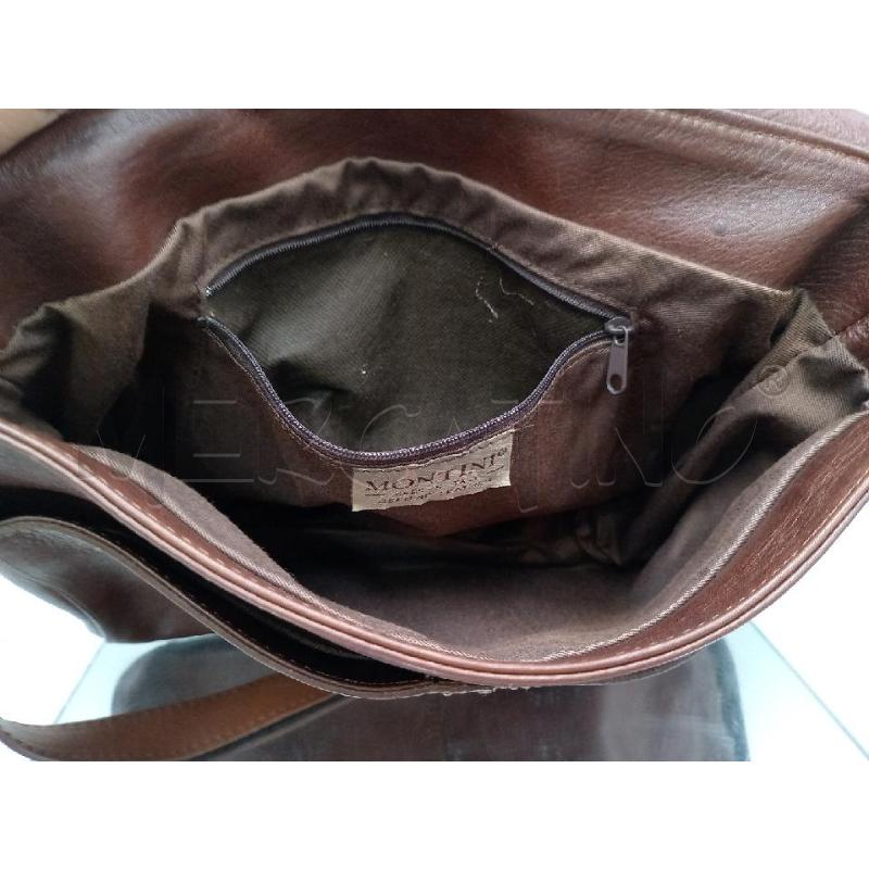 BORSA DONNA MONTINI PELLE MARRONE TRACOLLA | Mercatino dell'Usato Moncalieri bengasi 4