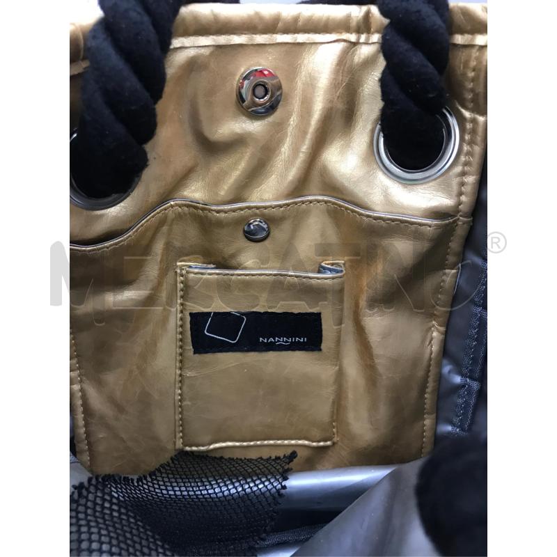 BORSA DONNA NANNINI GIALLA MANICI NERI | Mercatino dell'Usato Moncalieri bengasi 5