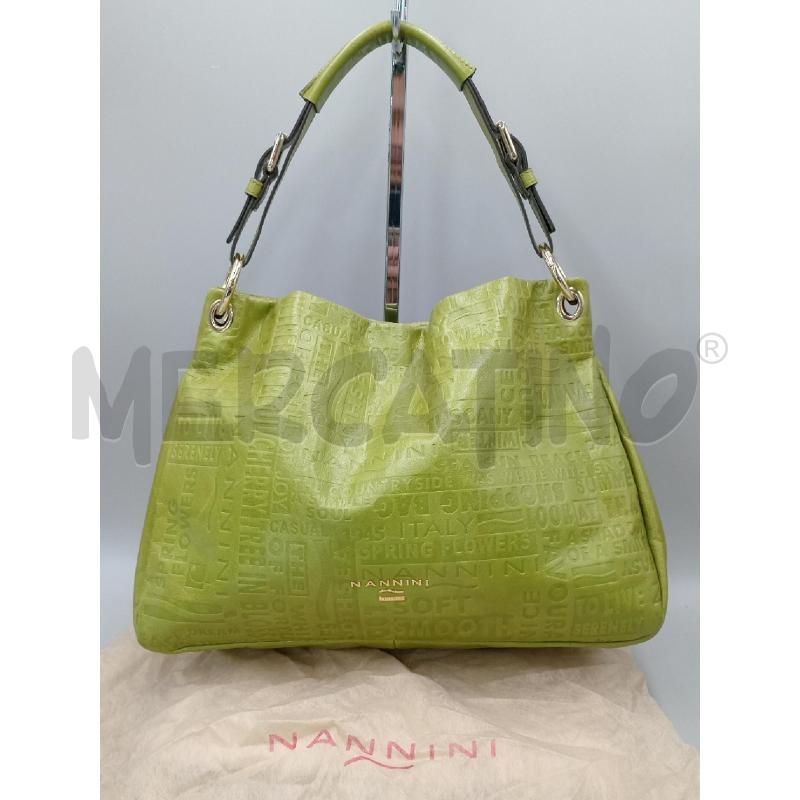BORSA DONNA NANNINI VERDE A SPALLA | Mercatino dell'Usato Moncalieri bengasi 1