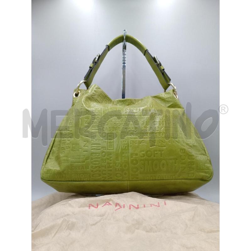BORSA DONNA NANNINI VERDE A SPALLA | Mercatino dell'Usato Moncalieri bengasi 2