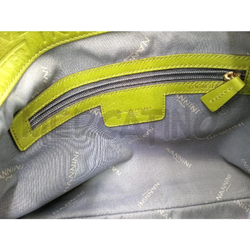 BORSA DONNA NANNINI VERDE A SPALLA | Mercatino dell'Usato Moncalieri bengasi 5
