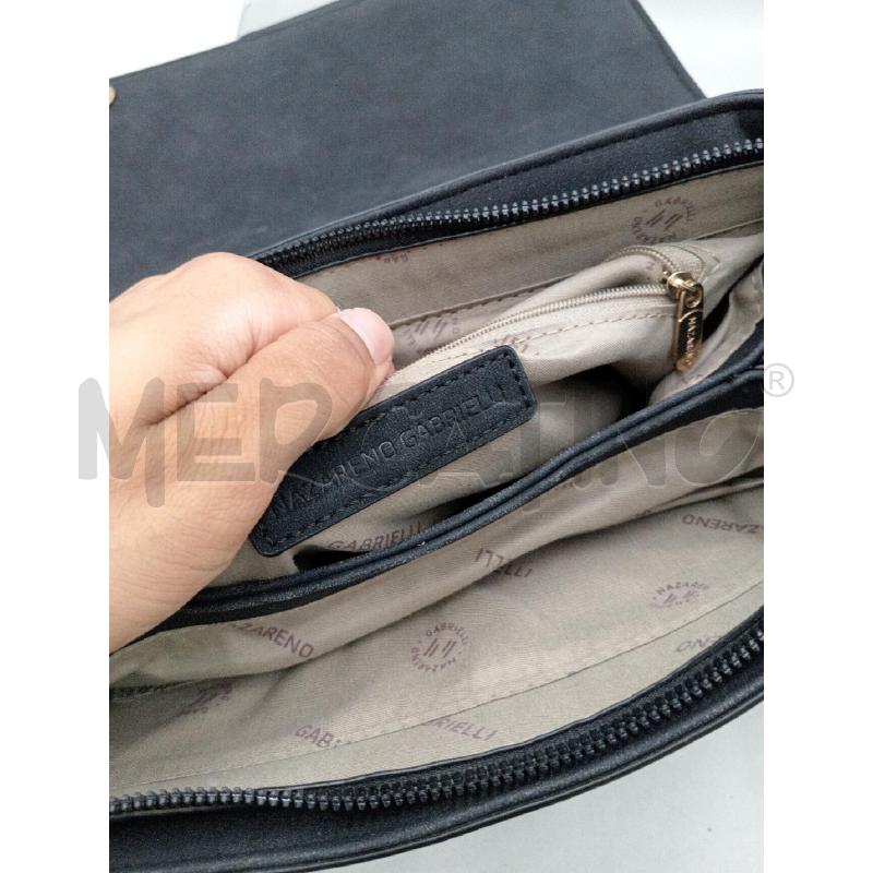 BORSA DONNA NAZARENO GABRIELLI NERA A MANO E TRACOLLA | Mercatino dell'Usato Moncalieri bengasi 5