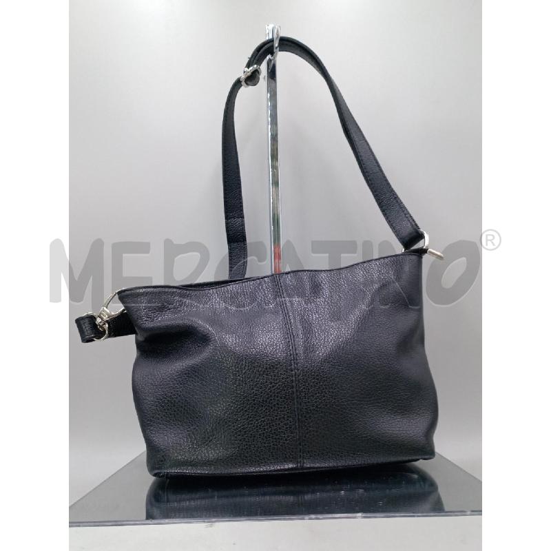 BORSA DONNA NERA PELLE TRACOLLA | Mercatino dell'Usato Moncalieri bengasi 1