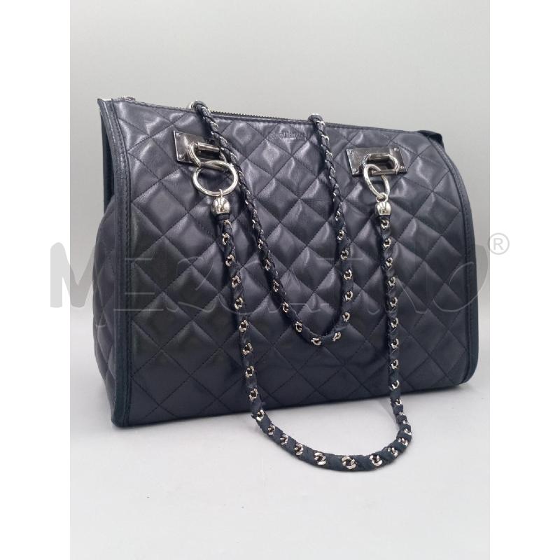 BORSA DONNA NERO GIARDINI NERA CON MANICO CATENELLA | Mercatino dell'Usato Moncalieri bengasi 2