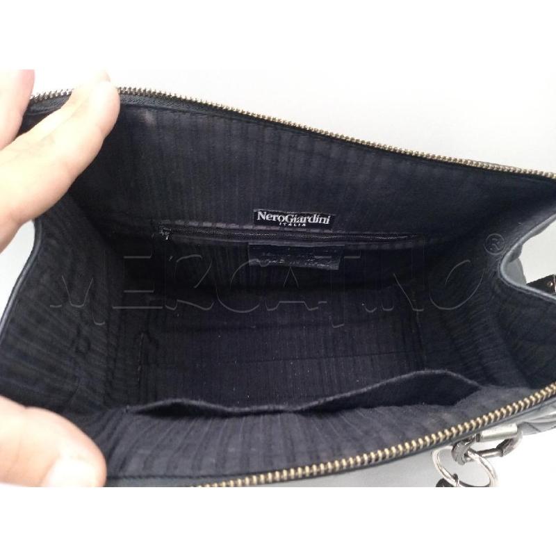 BORSA DONNA NERO GIARDINI NERA CON MANICO CATENELLA | Mercatino dell'Usato Moncalieri bengasi 4