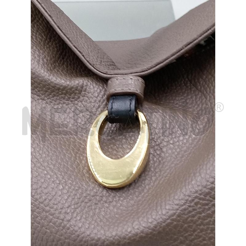 BORSA DONNA NICOLI PELLE MARRONE | Mercatino dell'Usato Moncalieri bengasi 4