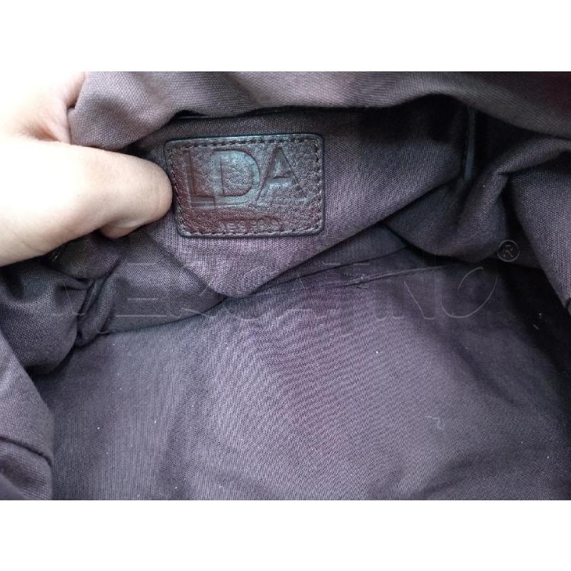 BORSA DONNA PELLE MARRONE DUE MANICI CON NCERNIERE | Mercatino dell'Usato Moncalieri bengasi 5