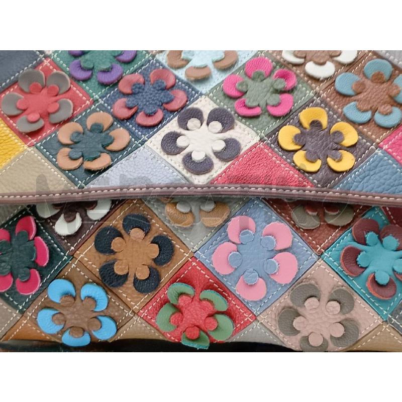 BORSA DONNA PELLE MARRONE FIORELLINI | Mercatino dell'Usato Moncalieri bengasi 4