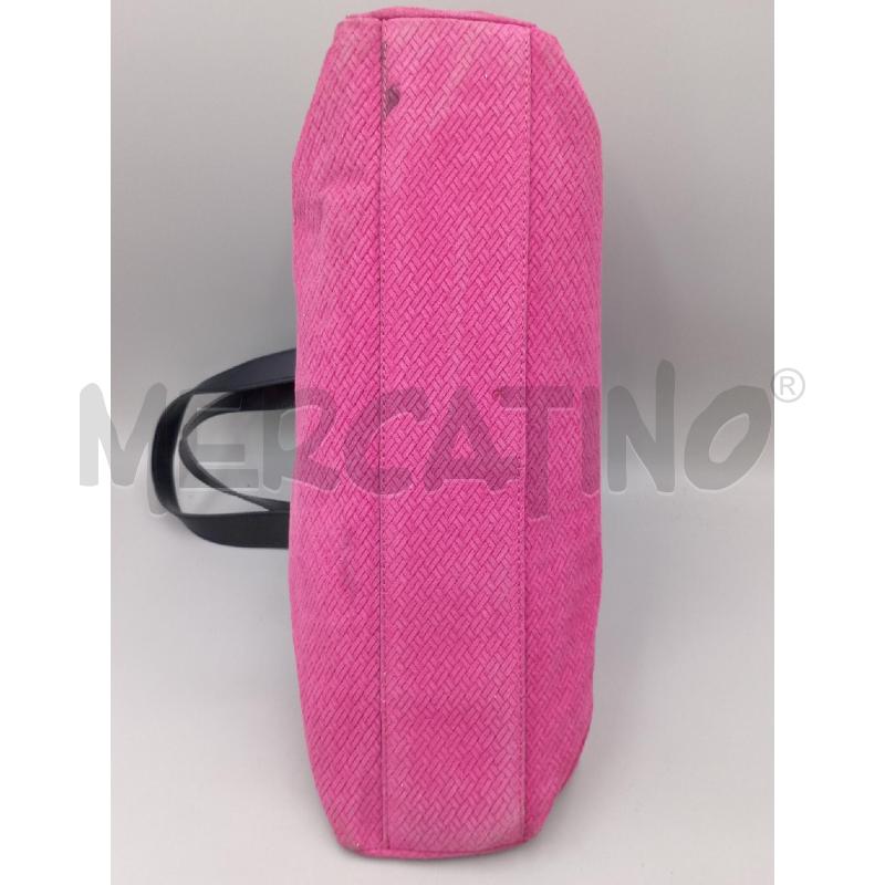 BORSA DONNA PELLE ROSA NERA | Mercatino dell'Usato Moncalieri bengasi 3