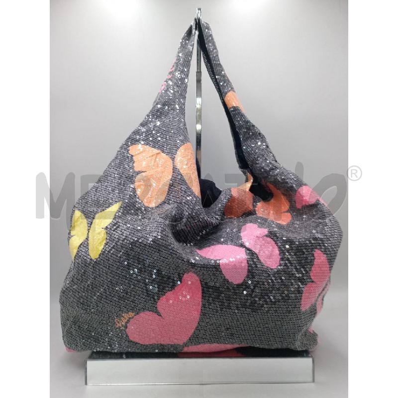 BORSA DONNA PINKO NERA PAILLETTES FARFALLE | Mercatino dell'Usato Moncalieri bengasi 2