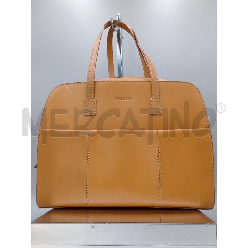 BORSA DONNA POLLINI MARRONE CON IMPERFEZIONI | Mercatino dell'Usato Moncalieri bengasi 1
