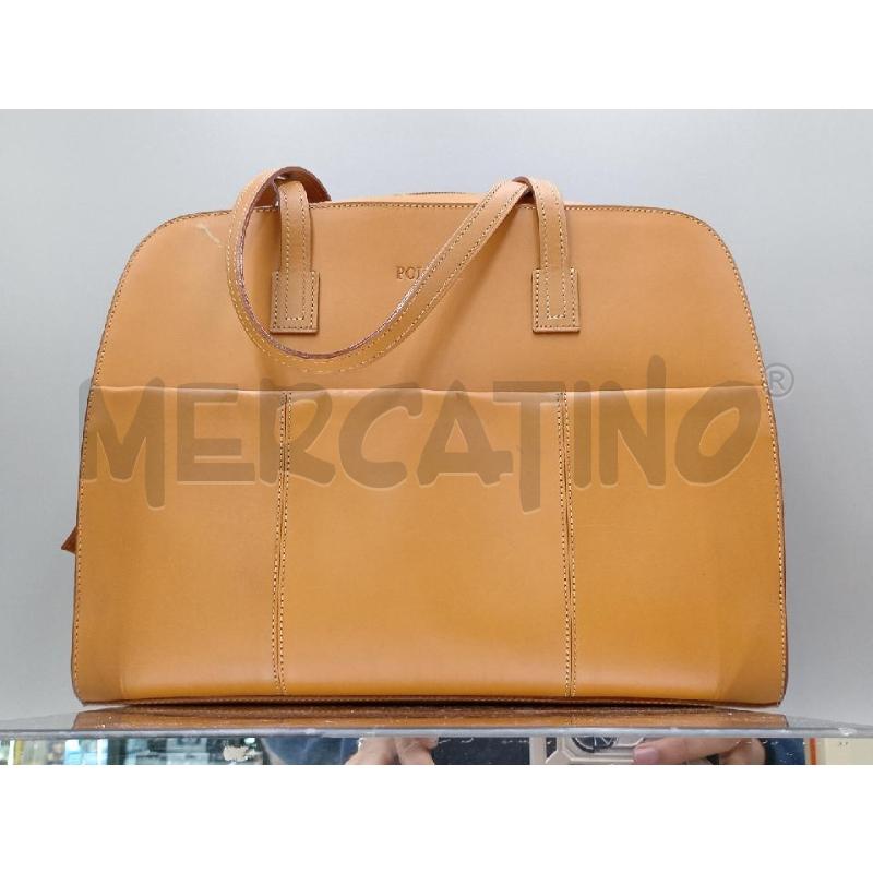 BORSA DONNA POLLINI MARRONE CON IMPERFEZIONI | Mercatino dell'Usato Moncalieri bengasi 3