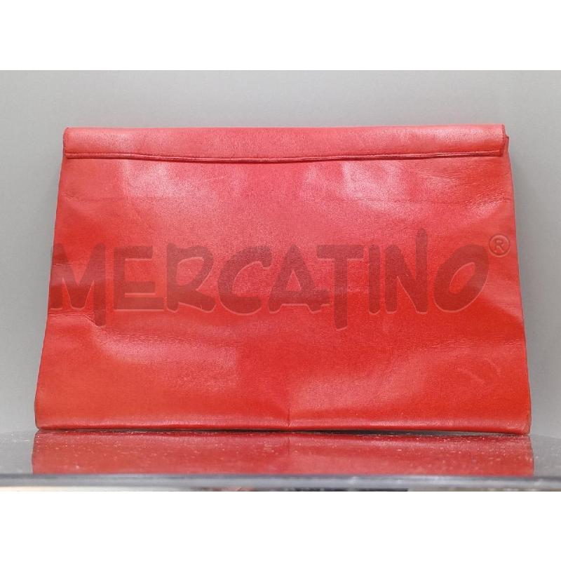 BORSA DONNA POLLINI ROSSA A MANO TRAFORATA PELLE | Mercatino dell'Usato Moncalieri bengasi 2