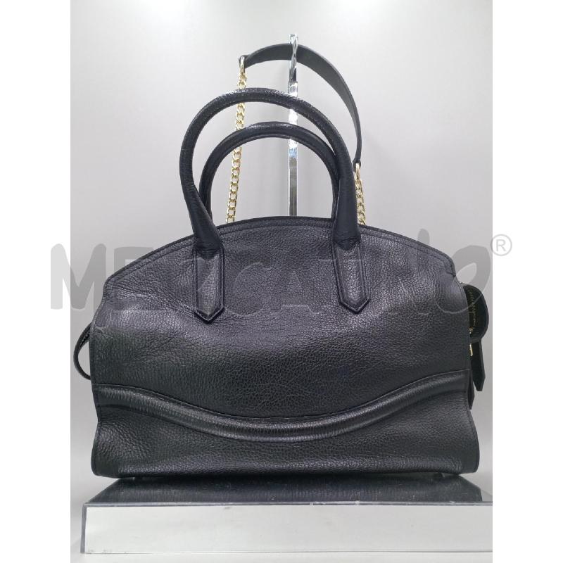 BORSA DONNA ROBERTO CAVALLI NERA LOGO DORATO CON TRACOLLA | Mercatino dell'Usato Moncalieri bengasi 2