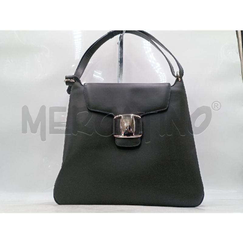 BORSA DONNA SALVATORE FERRAGAMO NERA  | Mercatino dell'Usato Moncalieri bengasi 1