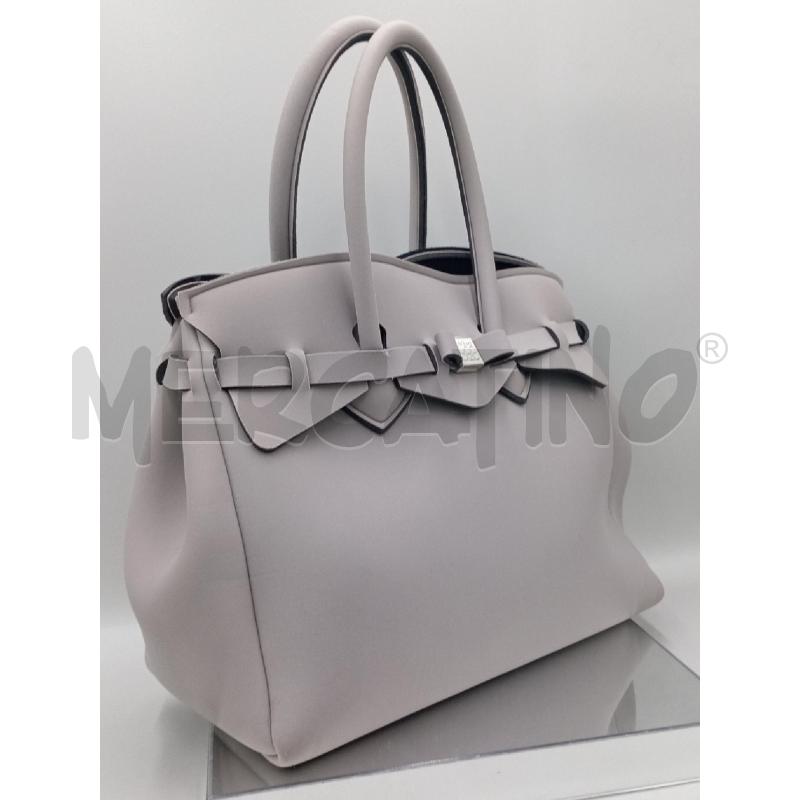 BORSA DONNA SAVE MY BAG GRIGIA | Mercatino dell'Usato Moncalieri bengasi 1