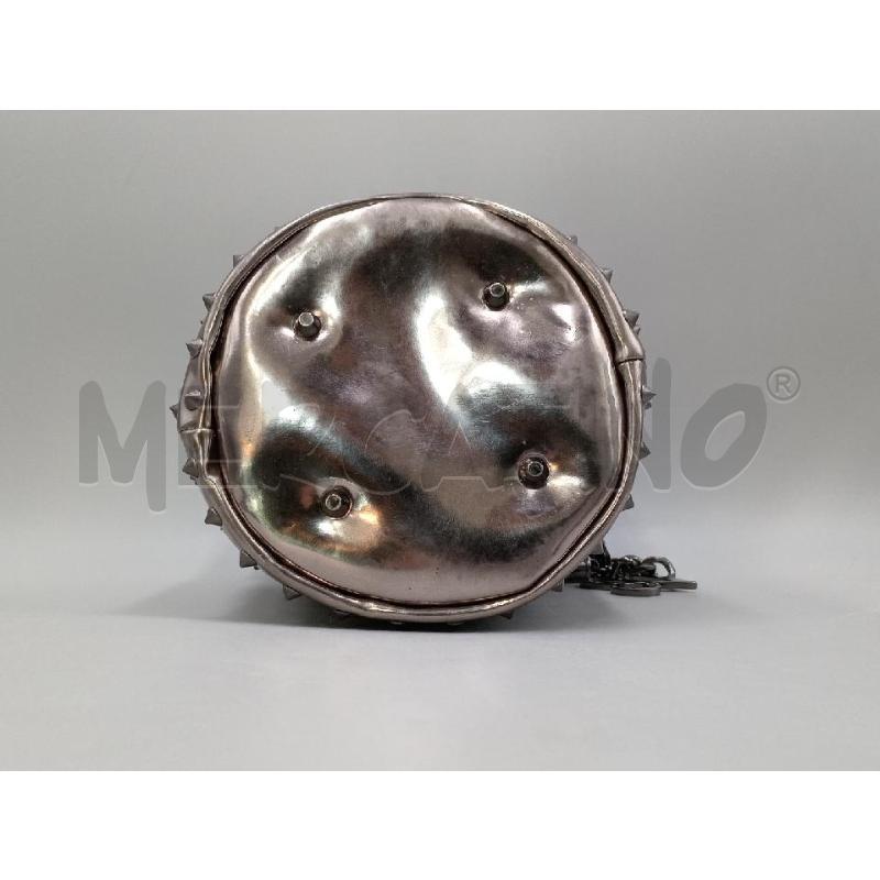 BORSA DONNA SECCHIELLO LA CARRIE GRIGIA CON BORCHIETTE | Mercatino dell'Usato Moncalieri bengasi 4