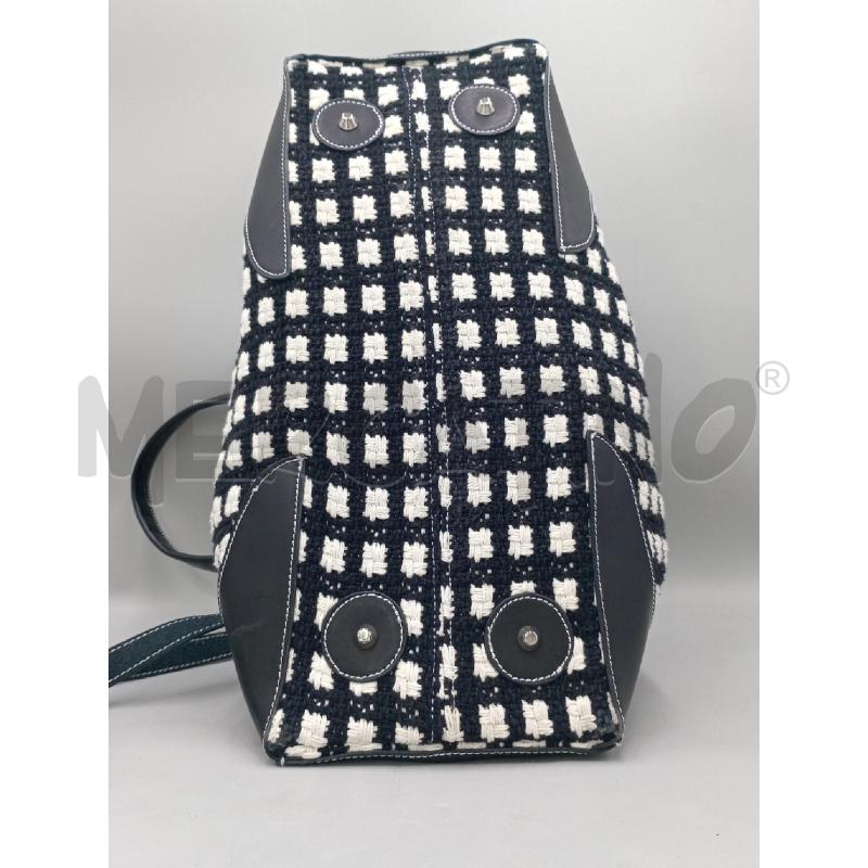 BORSA DONNA STOFFA BIANCO NERO | Mercatino dell'Usato Moncalieri bengasi 3