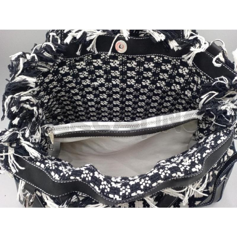 BORSA DONNA STOFFA BIANCO NERO | Mercatino dell'Usato Moncalieri bengasi 4