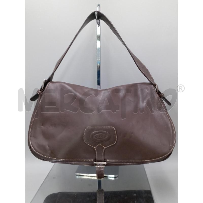 BORSA DONNA TOD'S MARRONE A SPALLA CON IMERFEZIONI | Mercatino dell'Usato Moncalieri bengasi 1