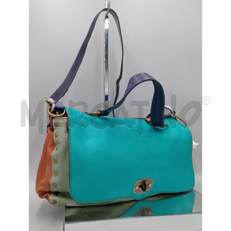 BORSA DONNA TOUCHER PELLE GRIGIO VERDE | Mercatino dell'Usato Moncalieri bengasi 1