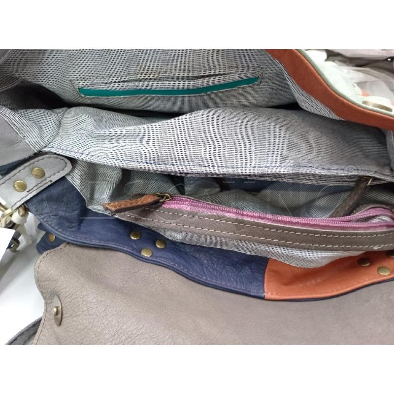 BORSA DONNA TOUCHER PELLE GRIGIO VERDE | Mercatino dell'Usato Moncalieri bengasi 5