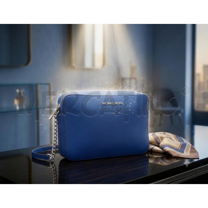 BORSA DONNA TRACOLLA MICHAEL KORS BLU | Mercatino dell'Usato Moncalieri bengasi 1