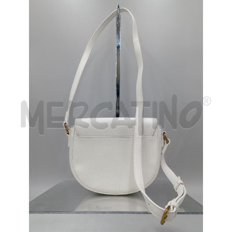 BORSA DONNA TRACOLLA MOSCHINO BIANCA LOGO DORATO | Mercatino dell'Usato Moncalieri bengasi 2