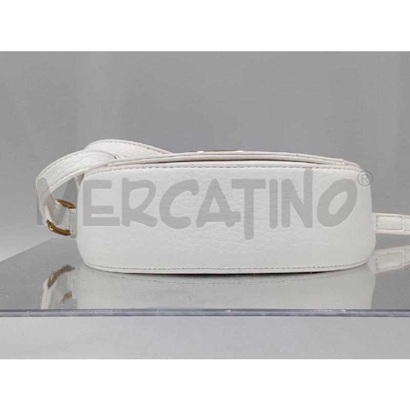 BORSA DONNA TRACOLLA MOSCHINO BIANCA LOGO DORATO | Mercatino dell'Usato Moncalieri bengasi 4