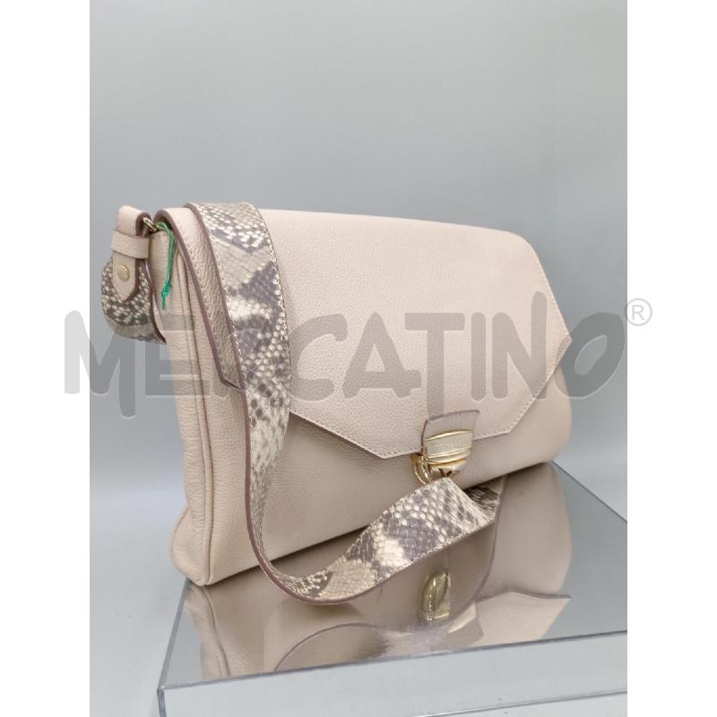 BORSA DONNA TRUSSARDI ROSA MANICO PITONATO | Mercatino dell'Usato Moncalieri bengasi 1
