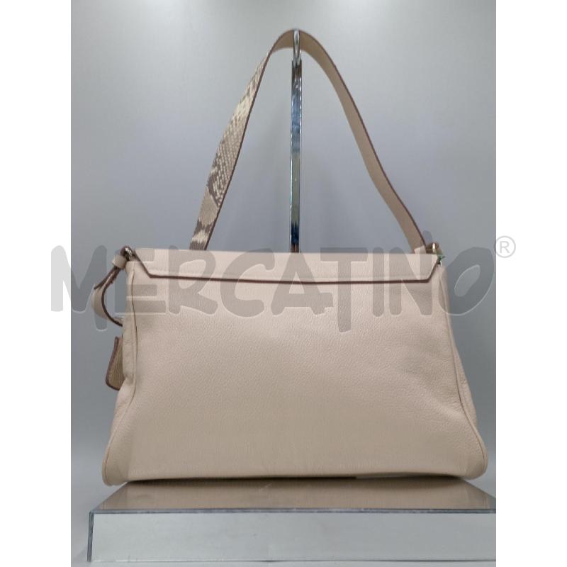BORSA DONNA TRUSSARDI ROSA MANICO PITONATO | Mercatino dell'Usato Moncalieri bengasi 2