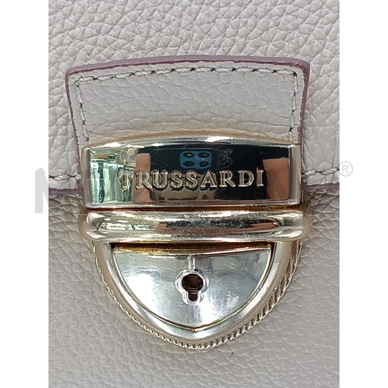 BORSA DONNA TRUSSARDI ROSA MANICO PITONATO | Mercatino dell'Usato Moncalieri bengasi 4