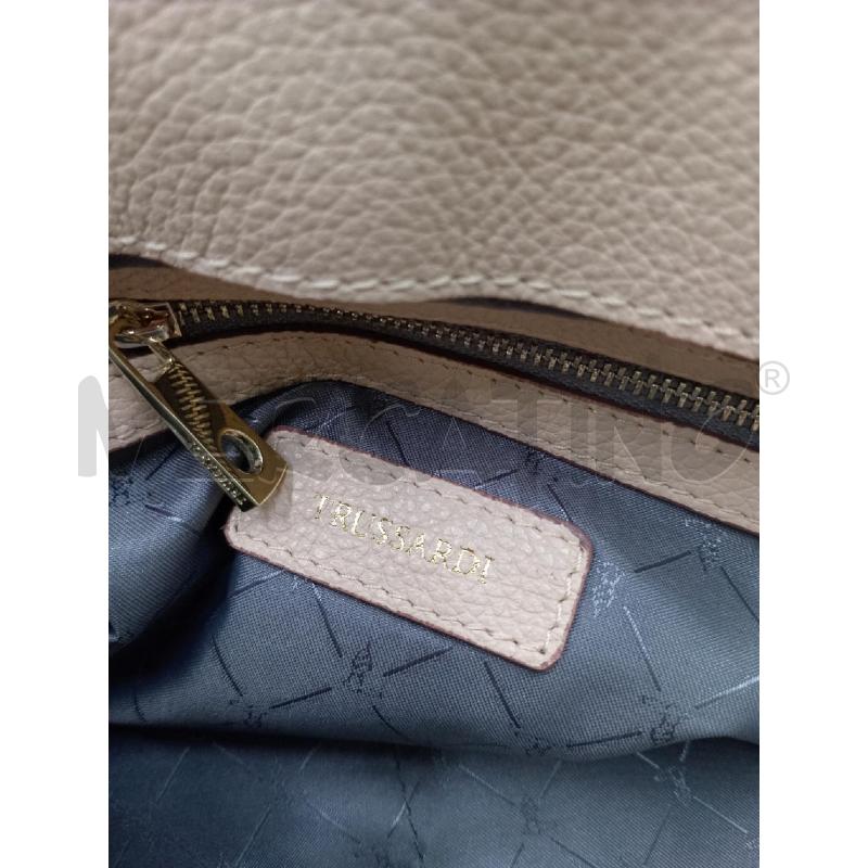 BORSA DONNA TRUSSARDI ROSA MANICO PITONATO | Mercatino dell'Usato Moncalieri bengasi 5