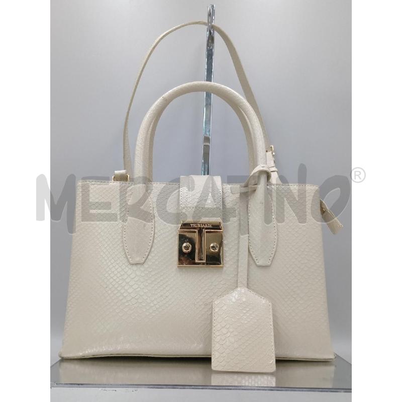 BORSA DONNA TRUSSARDI TOTE  BEIGE | Mercatino dell'Usato Moncalieri bengasi 1