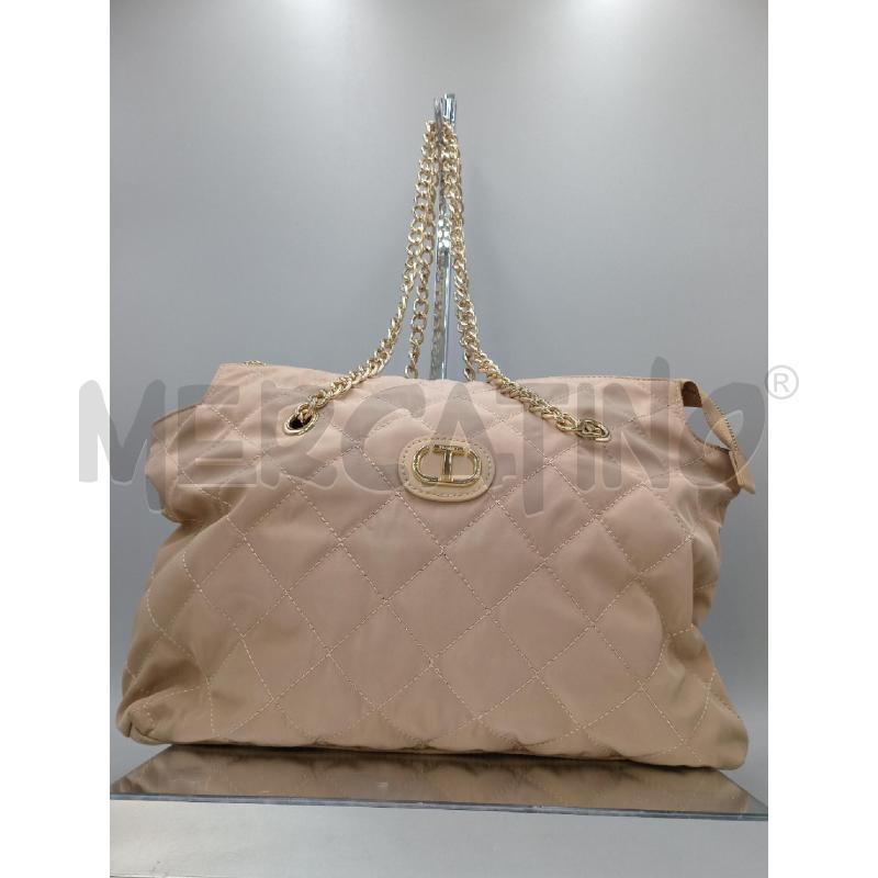 BORSA DONNA TWIN SET BEIGE TRAPUNTATA | Mercatino dell'Usato Moncalieri bengasi 1