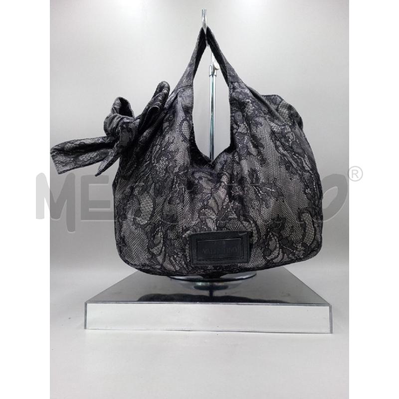 BORSA DONNA VALENTINO GARAV1NO PIZZO GRIGIA | Mercatino dell'Usato Moncalieri bengasi 2