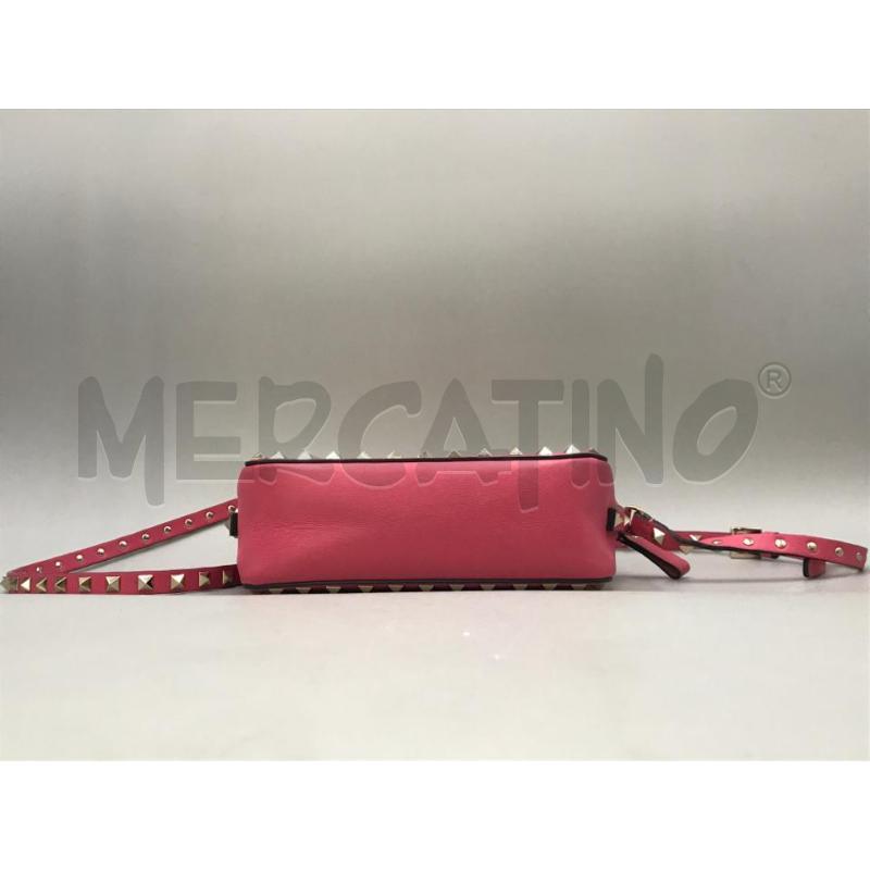 BORSA DONNA VALENTINO GARAVANI ROCKSTUD ROSA TRACOLLA | Mercatino dell'Usato Moncalieri bengasi 3